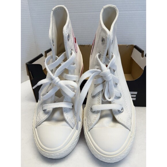 Converse Chuck Taylor All-star Lift W/Hearts Platform High-Top Sneakers Sz 13 NW - Picture 8 of 10